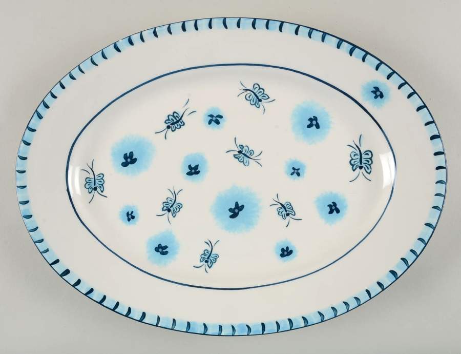 Simply Savannah 14" Oval Serving Platter by Paula Deen-1