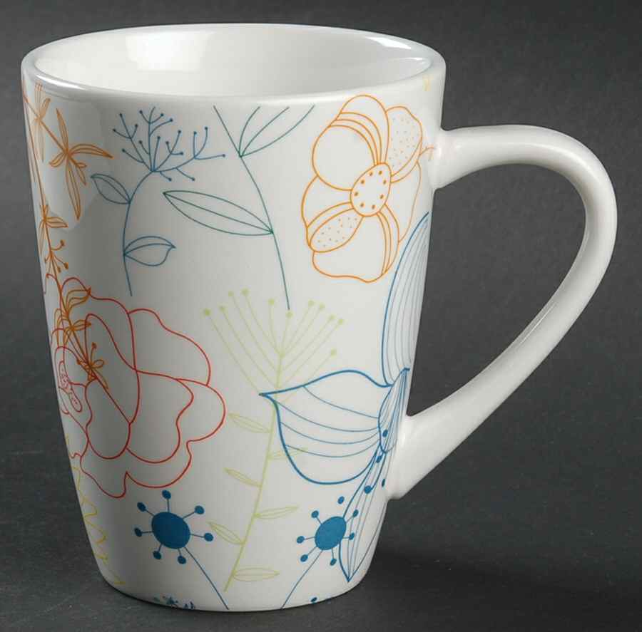 Floral Line Mug by Pier 1-1
