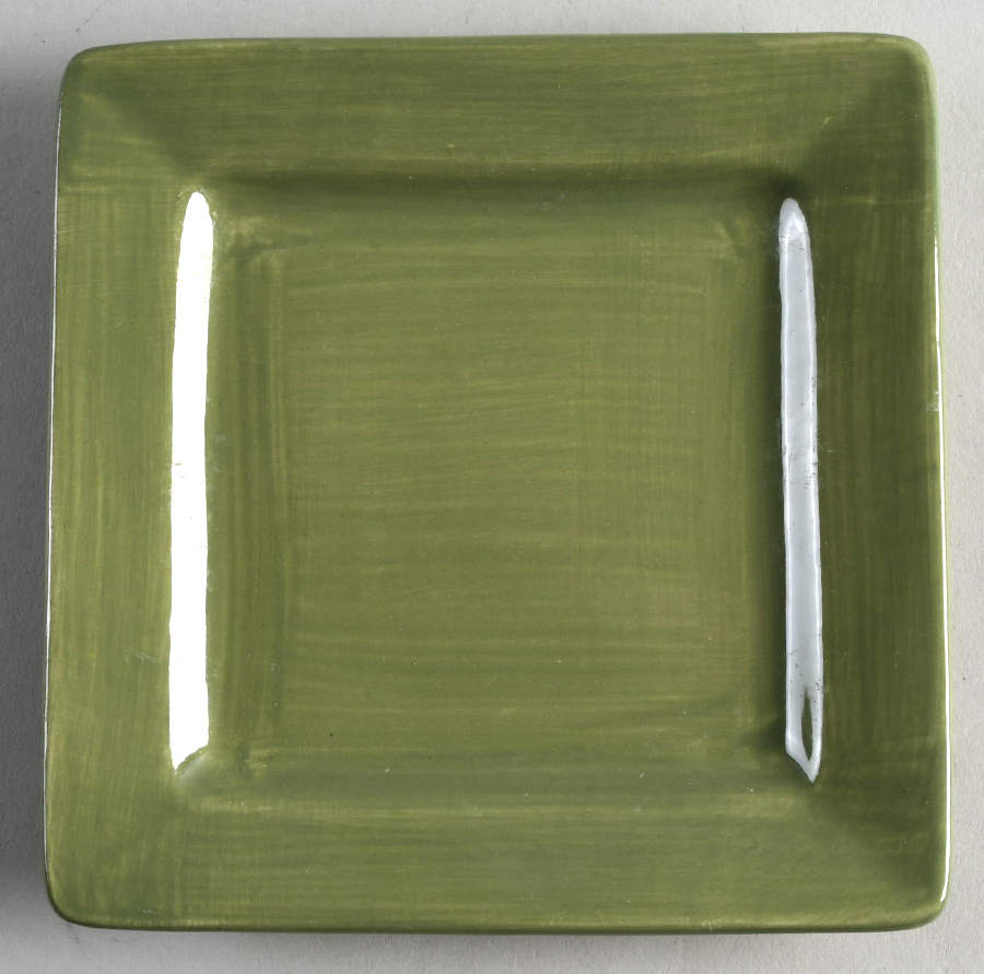 Essential Colours Green Square Appetizer Plate by Pier 1-1