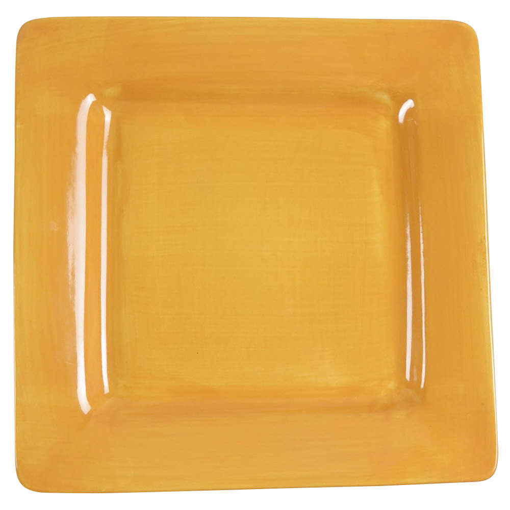 Essential Colours Yellow Square Salad/Dessert Plate by Pier 1-1