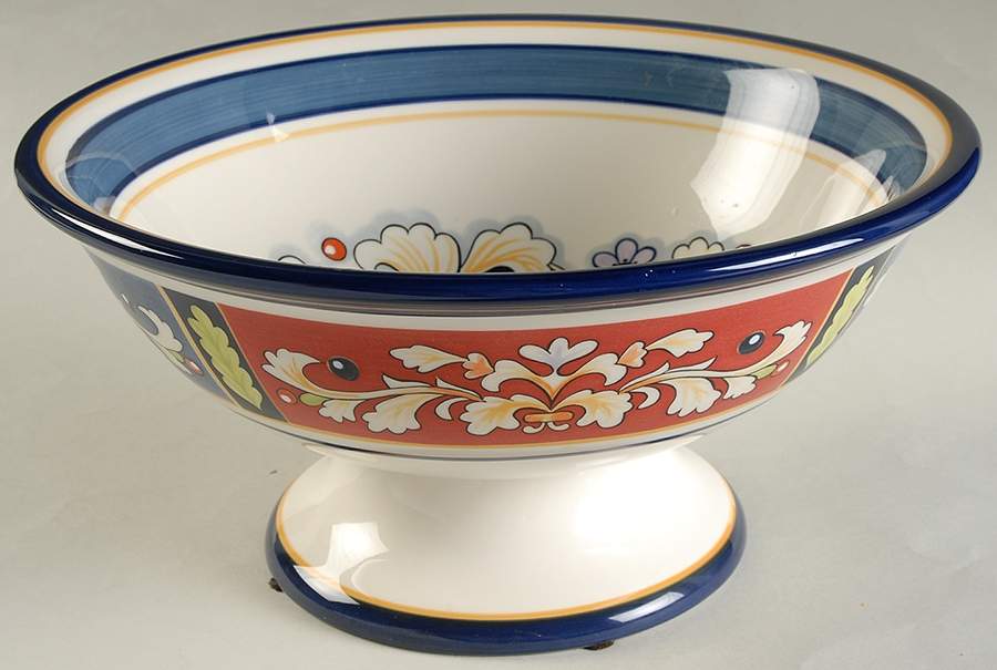 Della Ceramiche Footed Bowl by Pier 1-1
