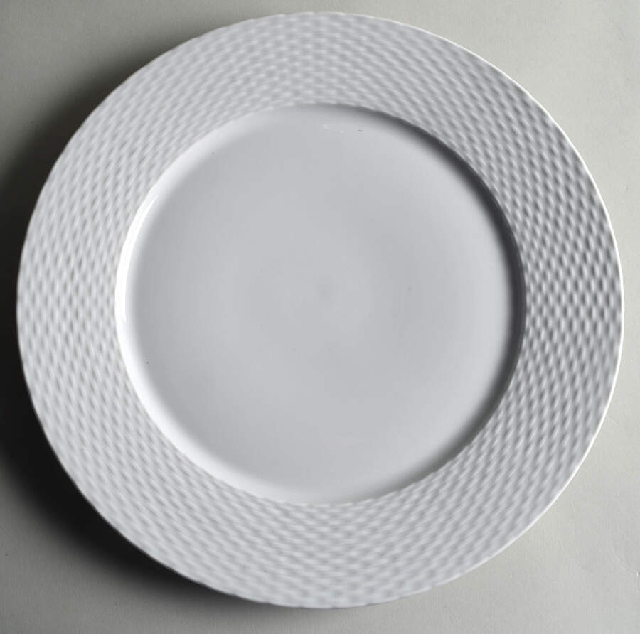 Basketweave Service Plate (Charger) by Pillivuyt-1