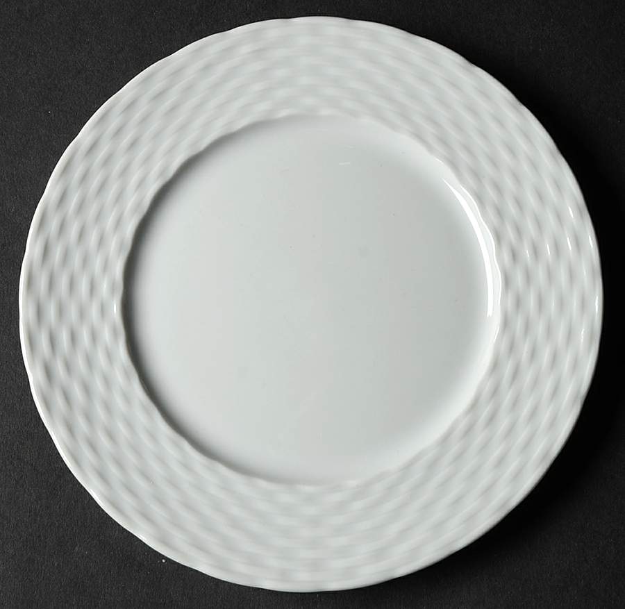 Basketweave Bread & Butter Plate by Pillivuyt-1