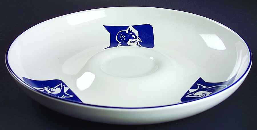 Duke University Chip Bowl/Plate for Chip & Dip Set by Pfaltzgraff-1