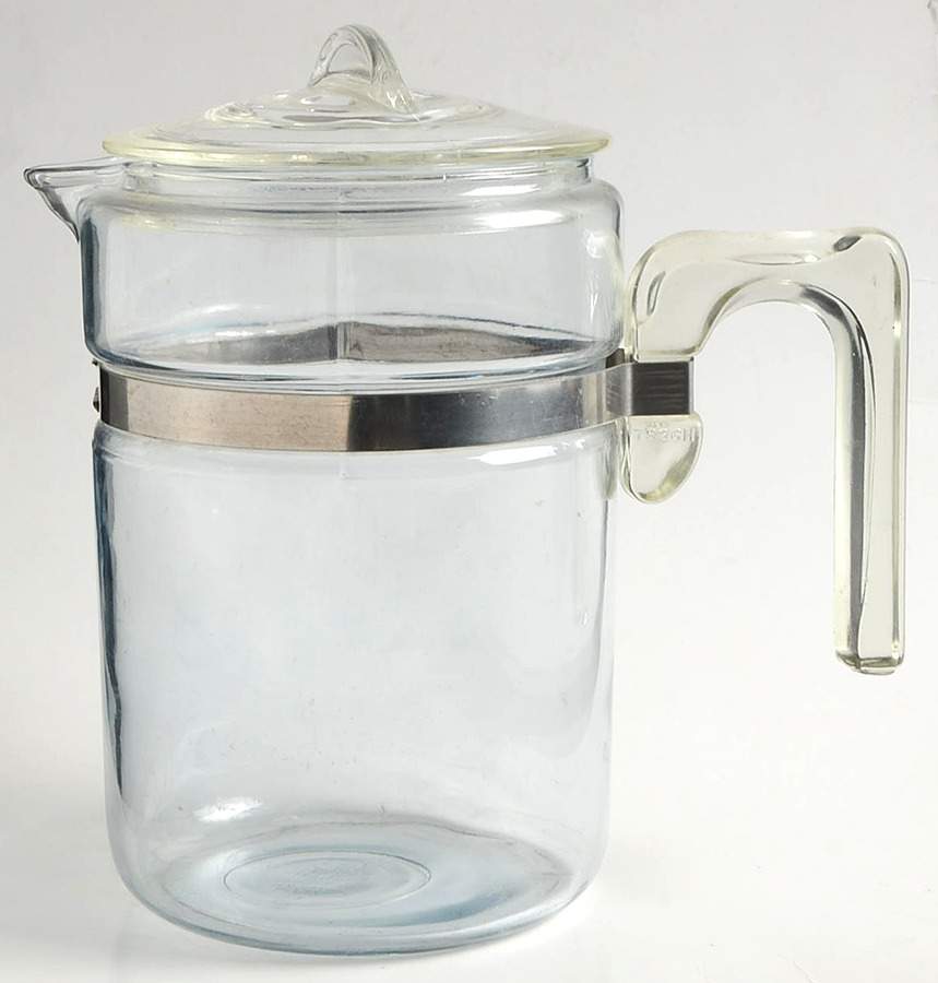 Flameware Percolator & Lid by Pyrex-1