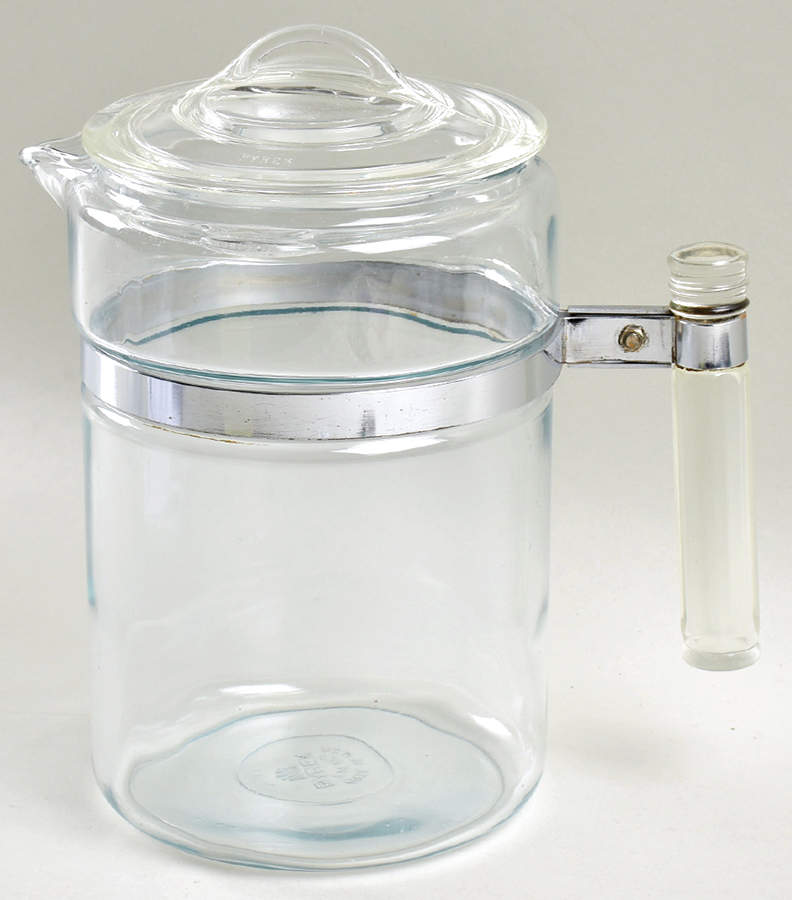 Flameware 6 Cup Percolator & Lid No Basket Or Insert by Pyrex-1
