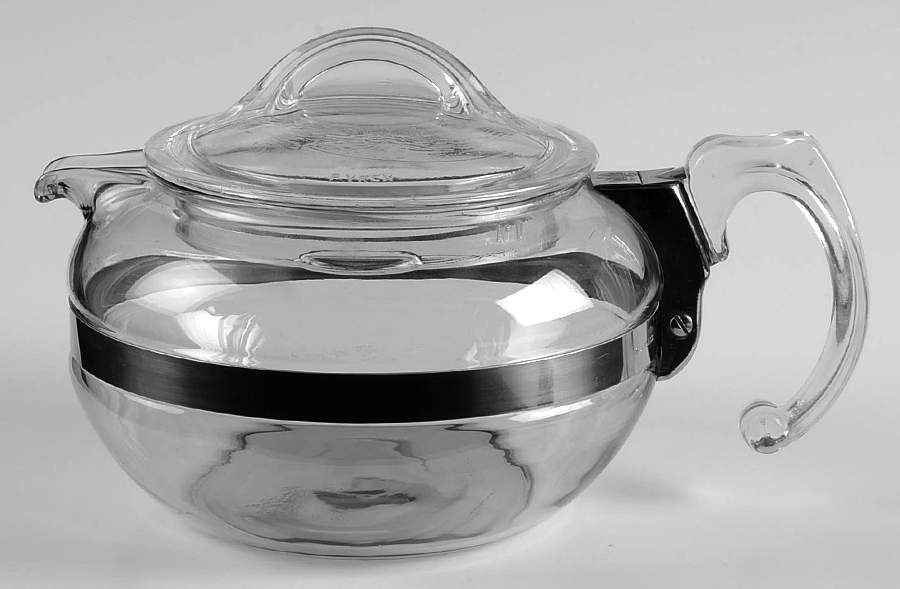 Flameware Teapot & Lid by Pyrex-1