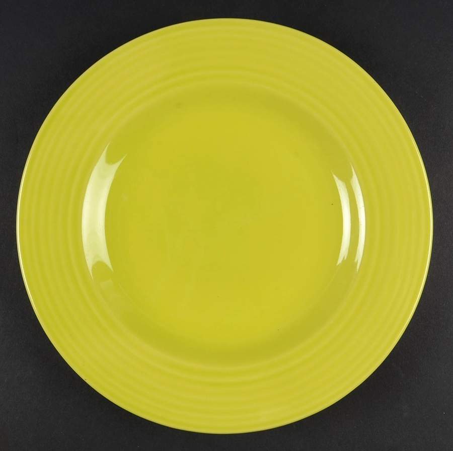 Sausalito Ridged Lime Green Salad Plate by Pottery Barn China-1