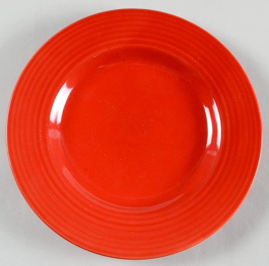 Sausalito Ridged Red Salad Plate by Pottery Barn China-1
