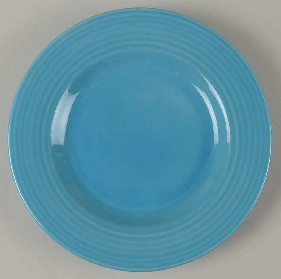 Sausalito Ridged Turquoise Salad Plate by Pottery Barn China-1