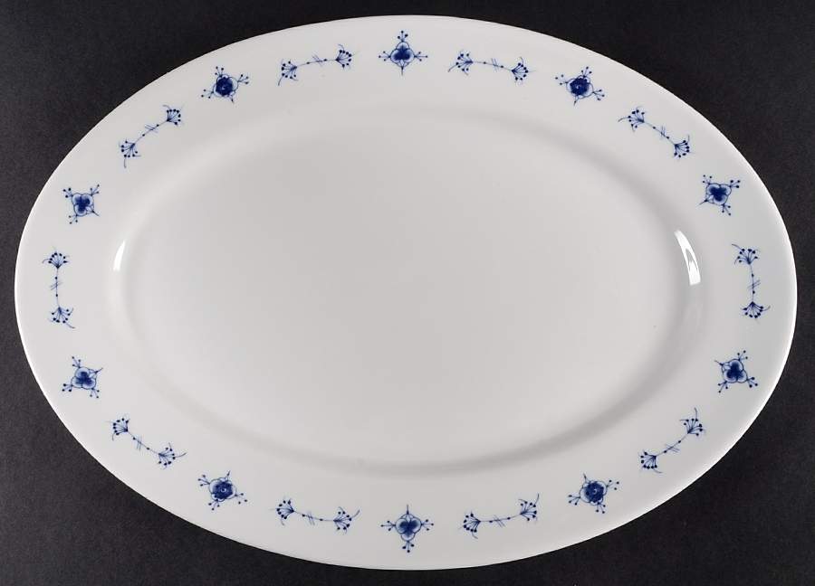 Mini Straw 14" Oval Serving Platter by Porsgrund-1