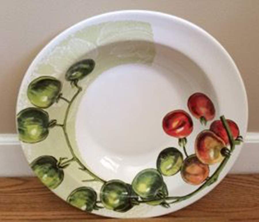 Tomato 15" Round Serving Bowl by Pinzon-1