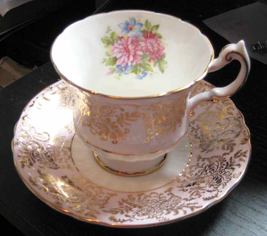 F68k Footed Cup & Saucer Set by Paragon-1