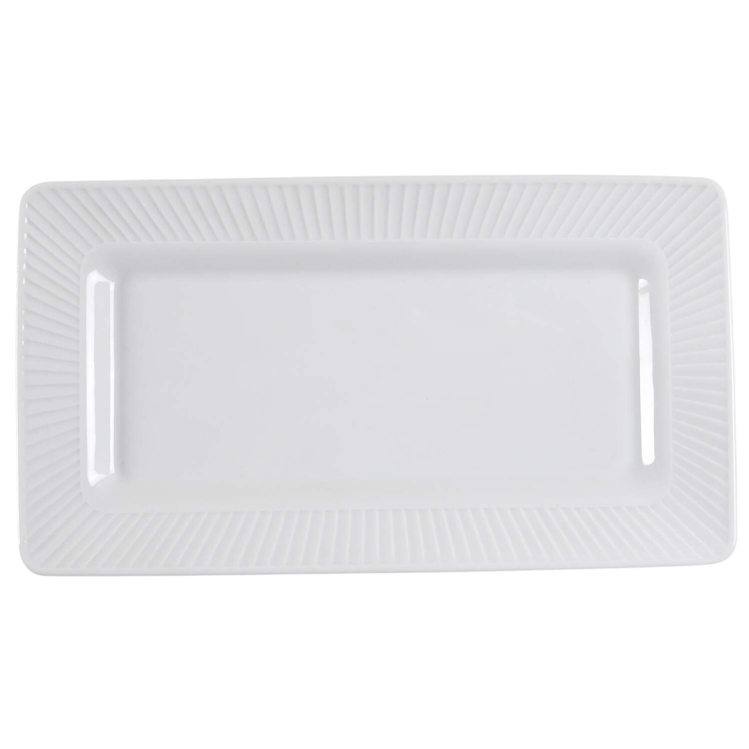 Plisse 9" Rectangular Serving Platter by Pillivuyt-1