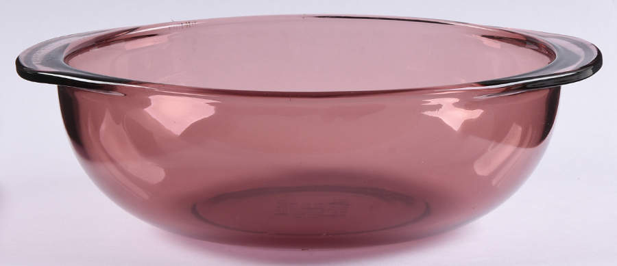 Originals Cranberry 2 Qt Round Covered Casserole No Lid by Pyrex-1