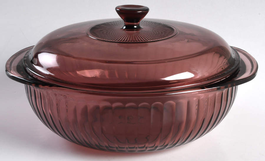 Originals Cranberry 2 Qt Round Covered Casserole by Pyrex-1