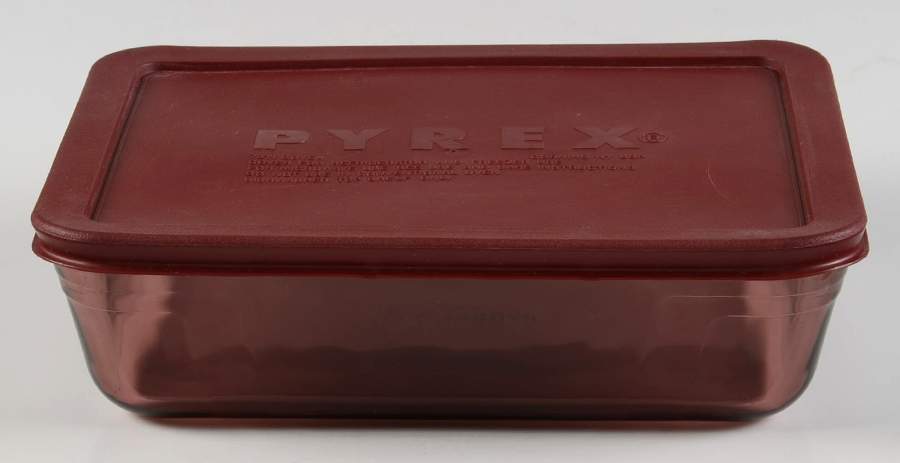 Originals Cranberry Glassware Storage Bowl & Lid by Pyrex-1