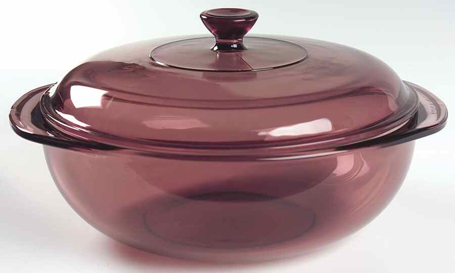 Originals Cranberry 2 Qt Round Covered Casserole by Pyrex-1