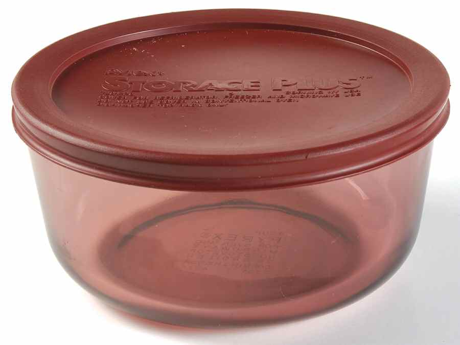 Originals Cranberry 1 Qt Round Covered Casserole by Pyrex-1