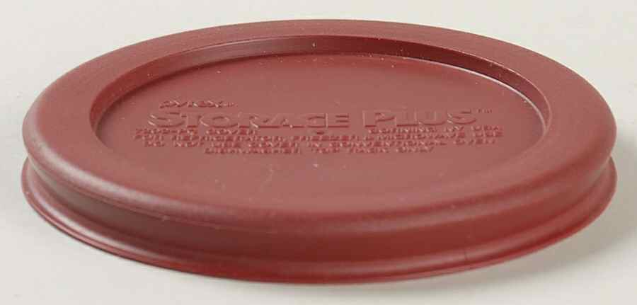 Originals Cranberry Lid for Small Storage Jar by Pyrex-1