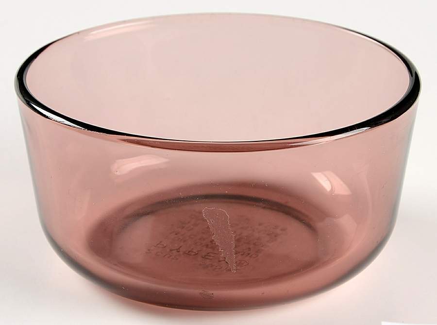 Originals Cranberry Round Box No Lid by Pyrex-1
