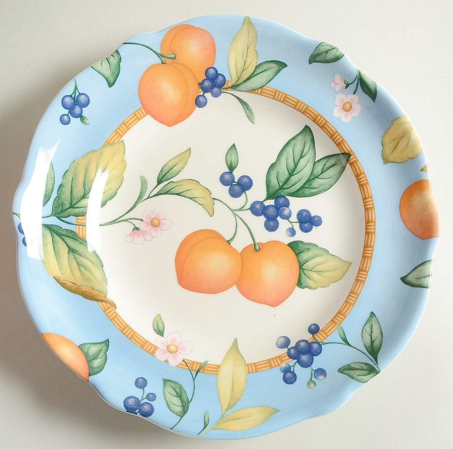 Fruit on the Vine Luncheon Plate by Princess House-1