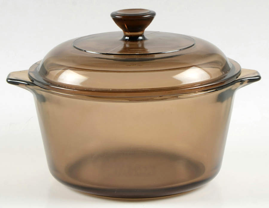 Fireside 1 Qt Round Covered Casserole by Pyrex-1
