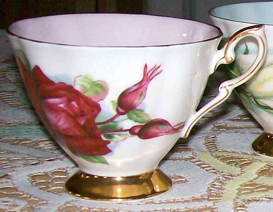 Six World Famous Roses (Newer) Footed Cup by Paragon-1