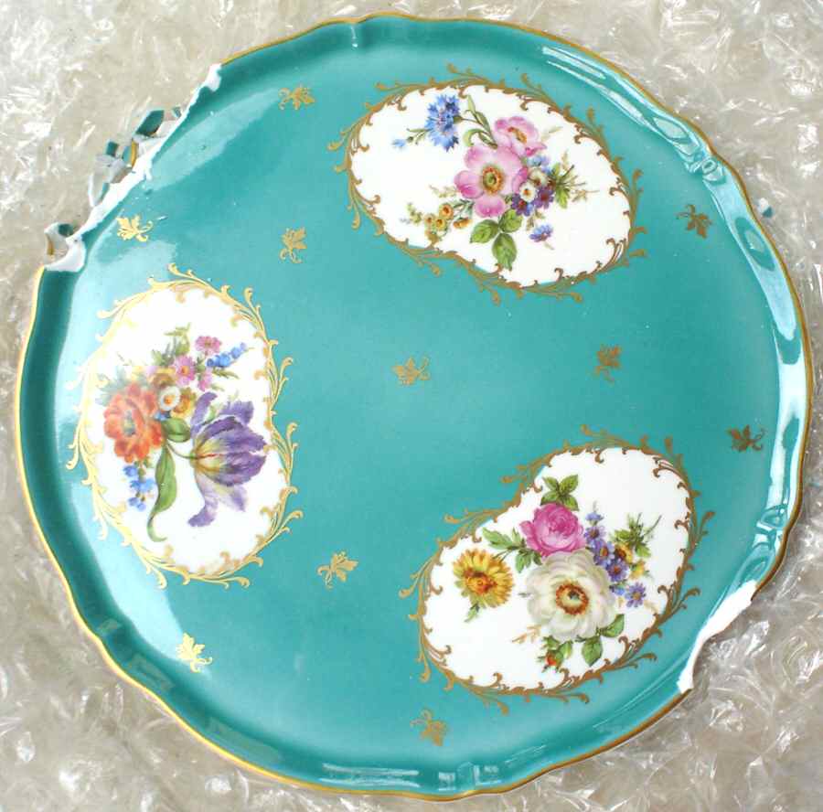 POX6 Cake Plate by Porcelaine Limoges-1