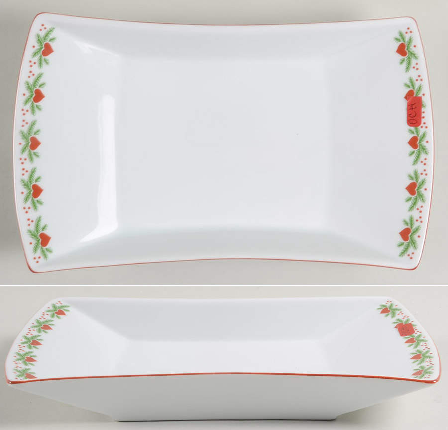 Hearts & Pines 10" Flared Platter by Porsgrund-1