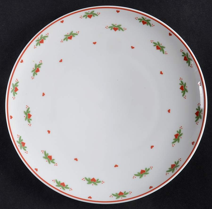 Hearts & Pines Coupe Dessert Plate by Porsgrund-1