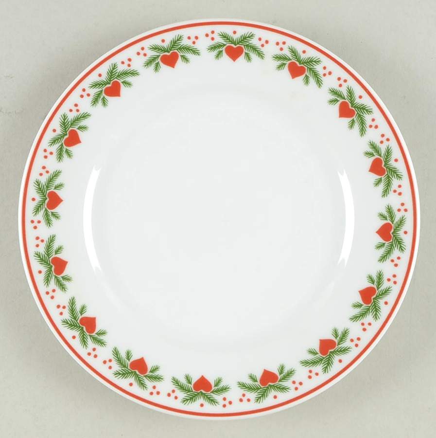 Hearts & Pines Bread & Butter Plate by Porsgrund-1