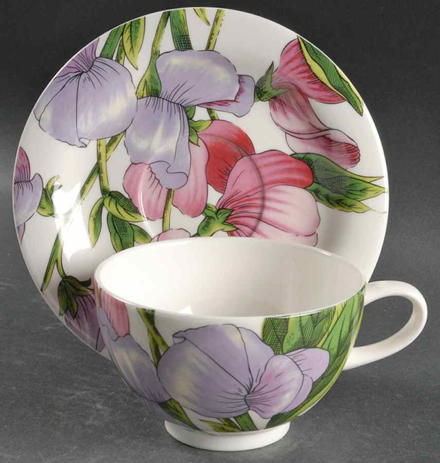 Eden Flowers Breakfast Cup & Saucer Set by Portmeirion-1
