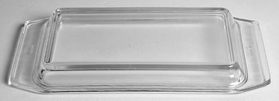 Snowflake White Lid for 1.25 Qt Rectangular Casserole by Pyrex-1