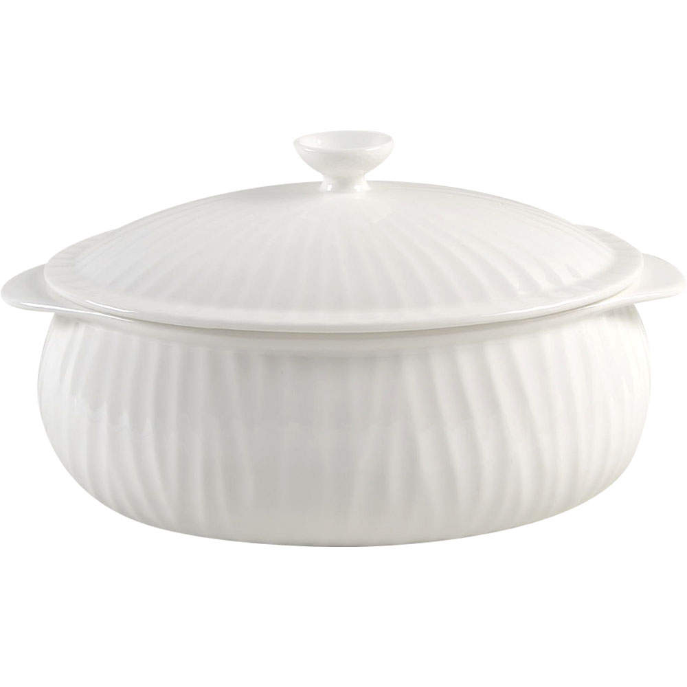 White Oak 3.25 Quart Oval Covered Casserole by Portmeirion-1