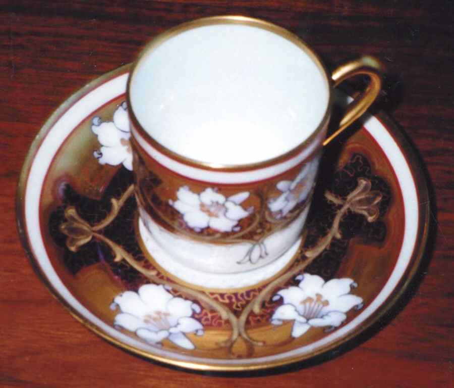 Lilum Ornatum Flat Cup & Saucer Set by Pickard-1