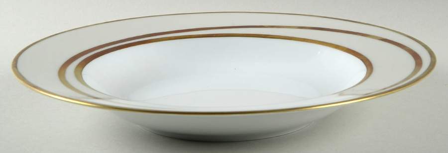 Illusions Amande (Almond) Large Rim Soup Bowl by Poc a Poc-1