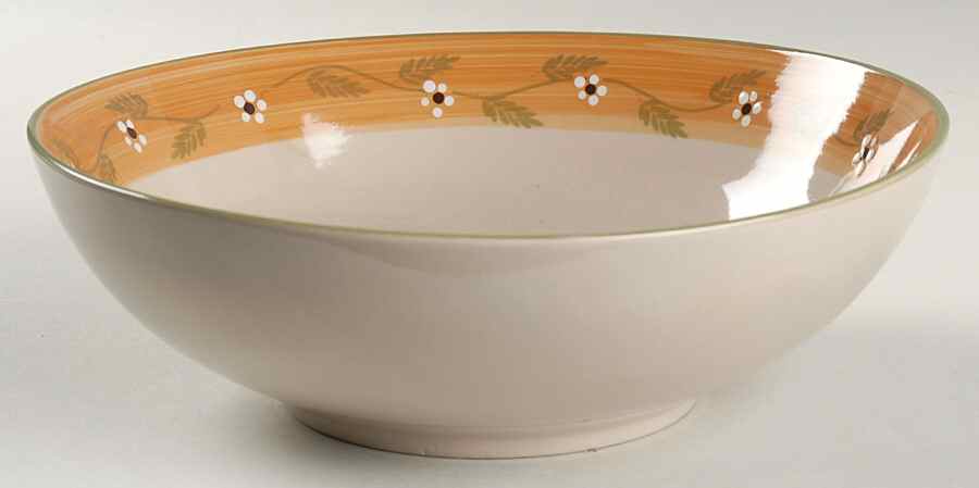 Siena White 10" Round Vegetable Bowl by Pfaltzgraff-1