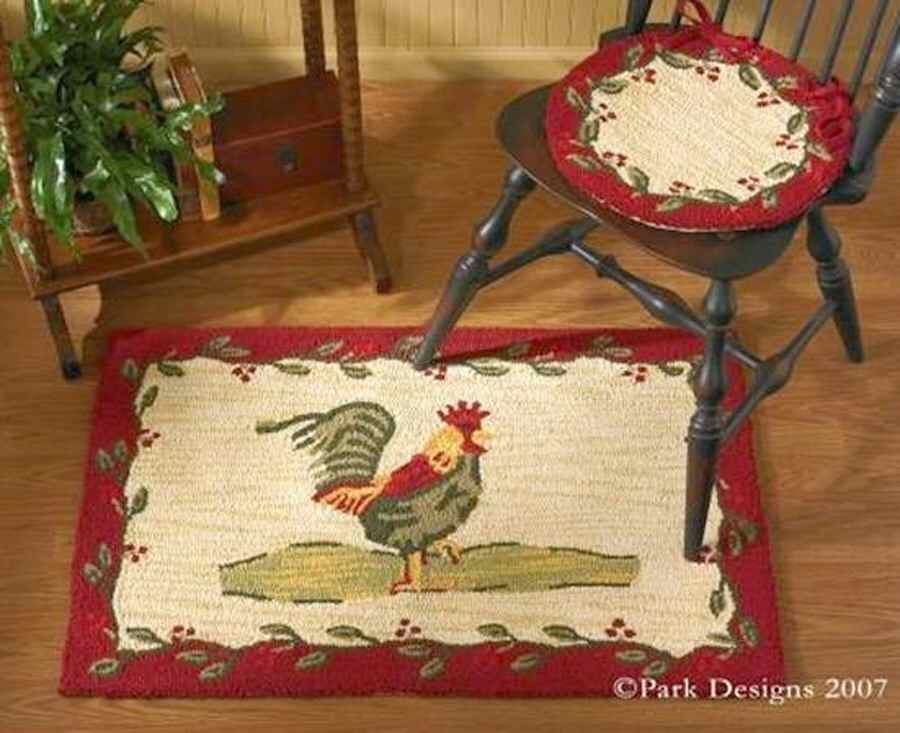 Early Riser Hook Rectangular Rug by Park Designs-1