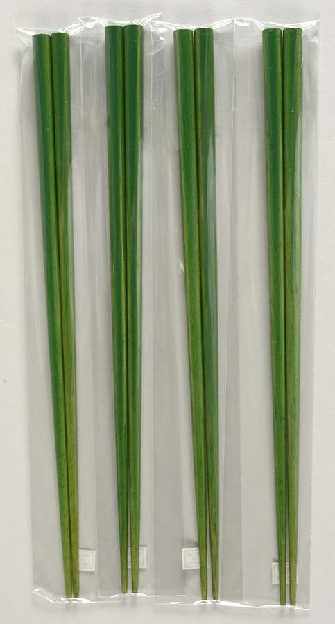 Asian Square Light Green Pair Chopsticks - Set of 4 by Pottery Barn China-1