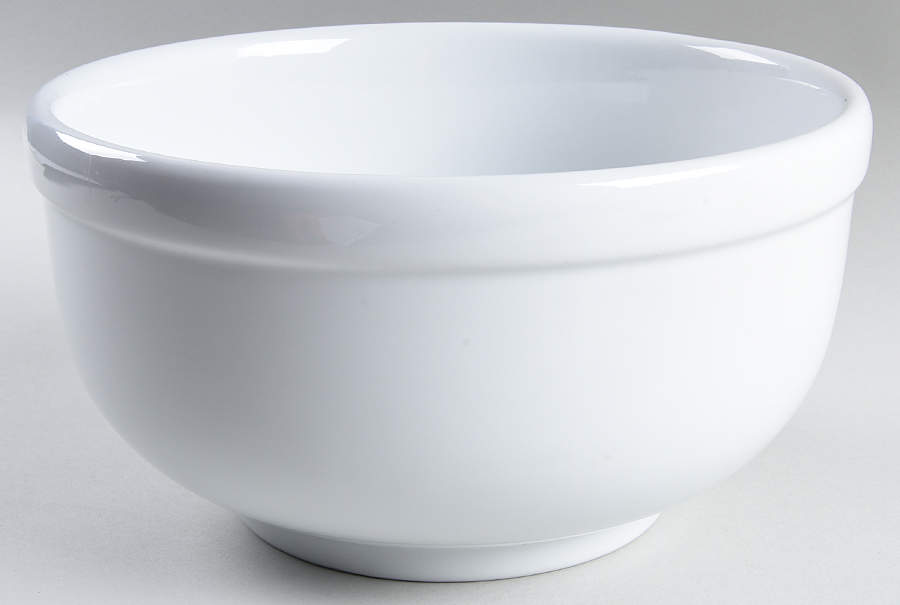 Du Jour White 10" Large Salad Serving Bowl by Pottery Barn China-1