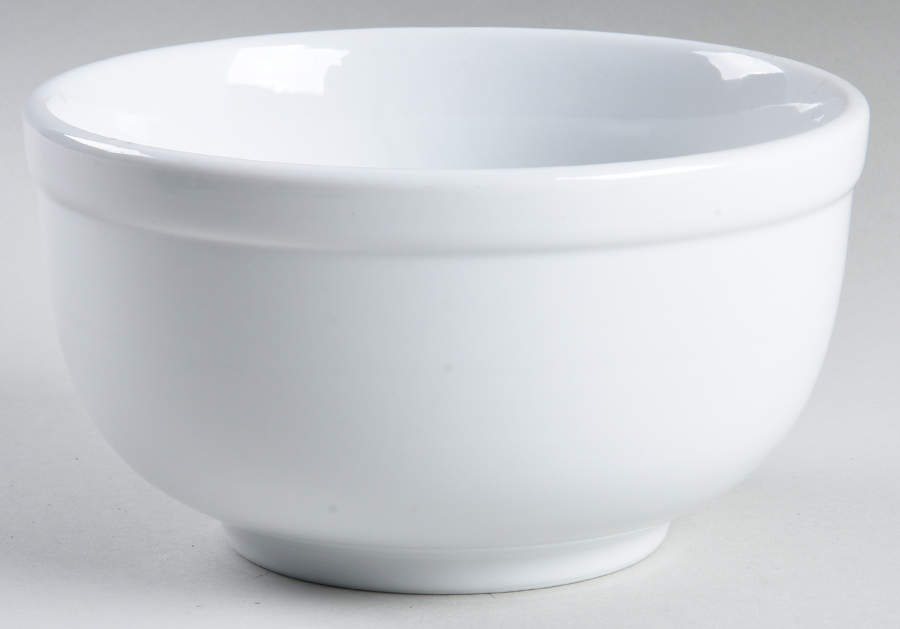 Du Jour White 7" Round Vegetable Bowl by Pottery Barn China-1