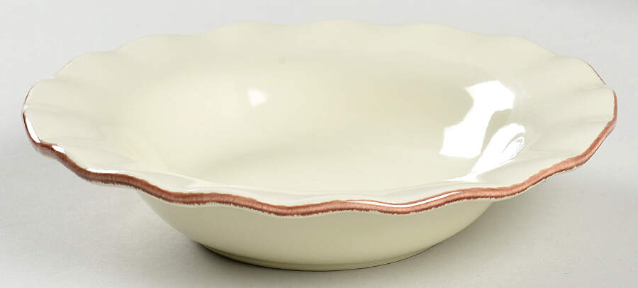 Village Collection Vanilla Rim Soup Bowl by Park Designs-1