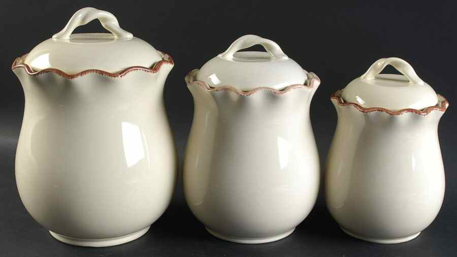 Village Collection Vanilla (3 Piece) Canister Set (Box Set) by Park Designs-1