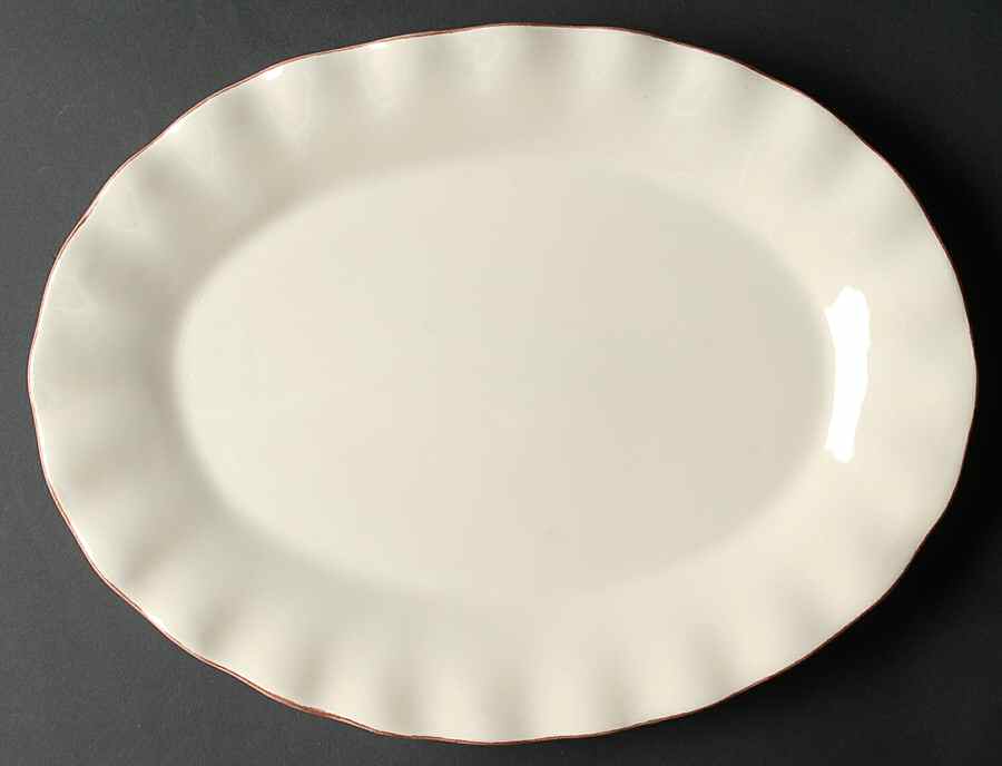 Village Collection Vanilla 14" Oval Serving Platter by Park Designs-1