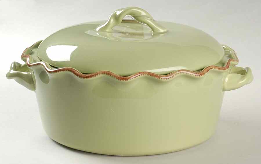Village Collection Celery 2.5 Quart Round Covered Baker by Park Designs-1