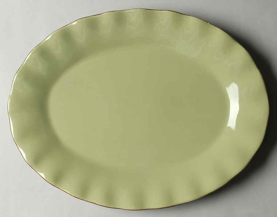 Village Collection Celery 14" Oval Serving Platter by Park Designs-1