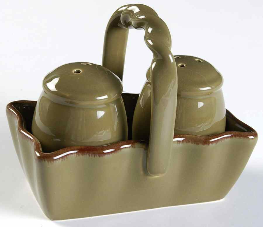 Village Collection Olive (3 Pc) Salt & Pepper Tray Set by Park Designs-1