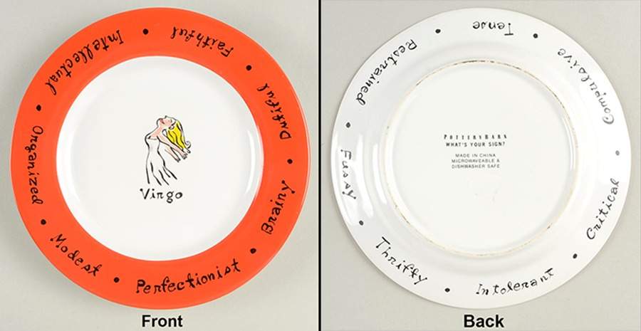 What's Your Sign? Salad Plate by Pottery Barn China-1
