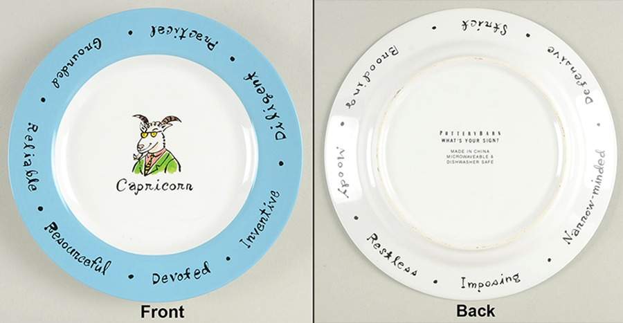 What's Your Sign? Salad Plate by Pottery Barn China-1